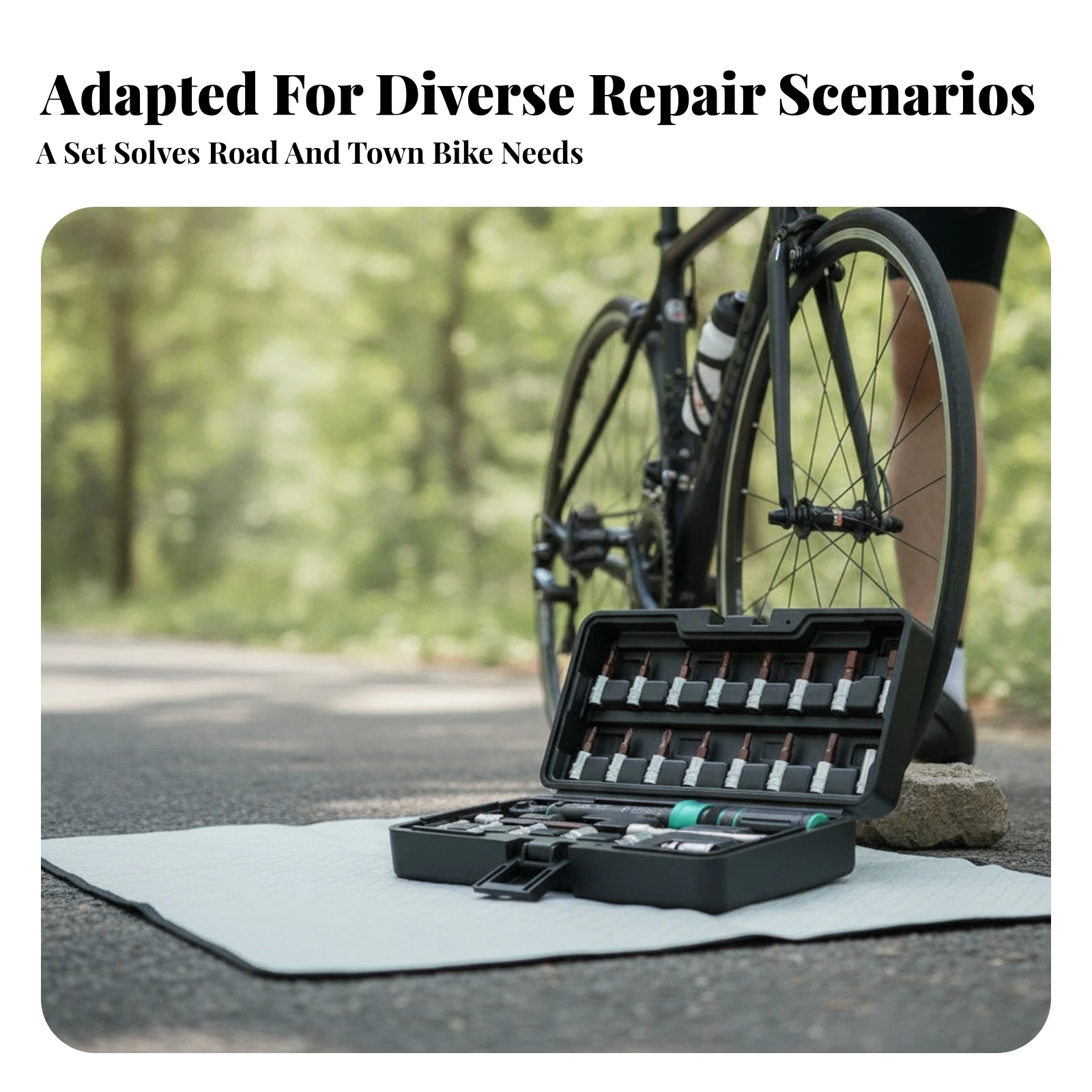 

25 Pieces 25-Piece Cycling Tightening Wrench Kit 2.5-30 Nm Bike Tightening Wrench Kit Repair Tool Mini Molded Compartments
