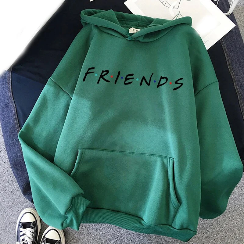 New Friends TV Show Men\'s Hoodie Men\'s and Women\'s Fashion Simple Long sleeved Pullover Street Trend Hip Hop Large Sweatshirt