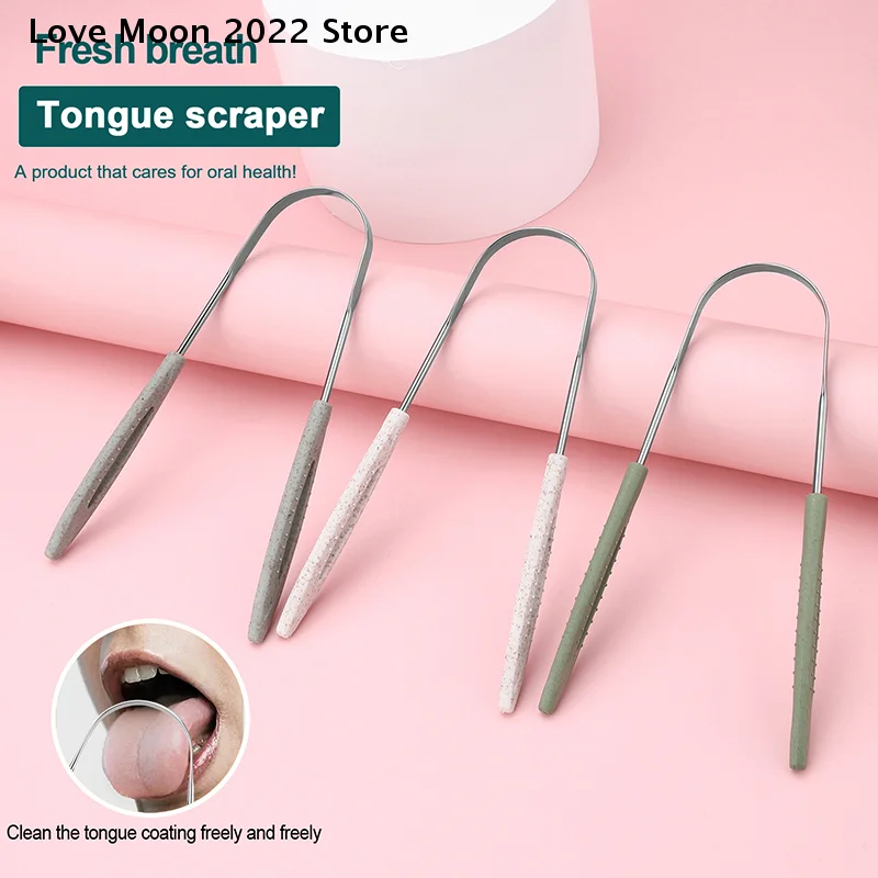 Premium 1pc Metal Tongue Scraper Cleaner for Adults&Kids, Portable Stainless Steel U-shaped Tongue Scrapers Brushes for Removing