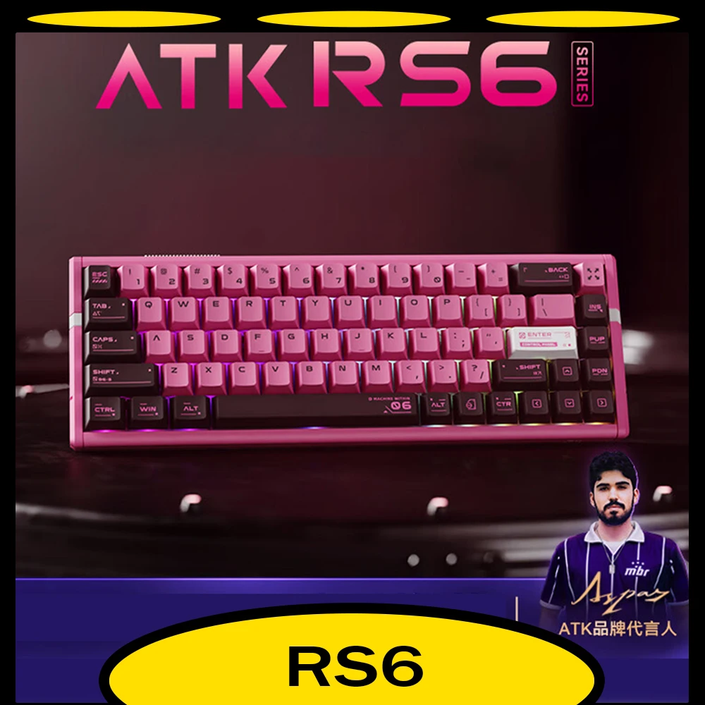 

Wired ATK RS6 Magnetic Switch Keyboard Customized Mechanical Keyboard Rt0.005mm Ttc Gateron Jade Pro Gaming Switch Vorlant Csgo