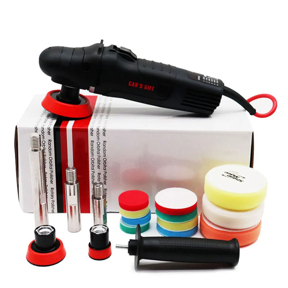 220V 3 inches Car Paint Polishing Machine 6-Speed Speed Regulation 350W Lacquer Detail Polishing Machine Car Grooming Tools