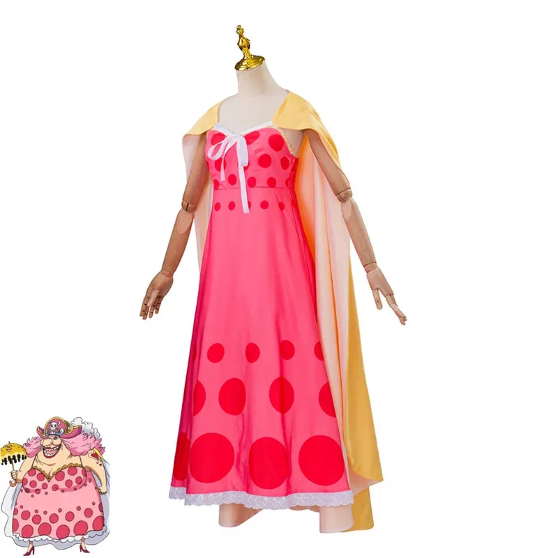 

CyAnime Charlotte Linlin Косплей Костюм BIG MOM Totto Land Queen Soul-Soul Fruit Dress Плащ Шляпа Униформа Женская Сексуальная Карнавал Су