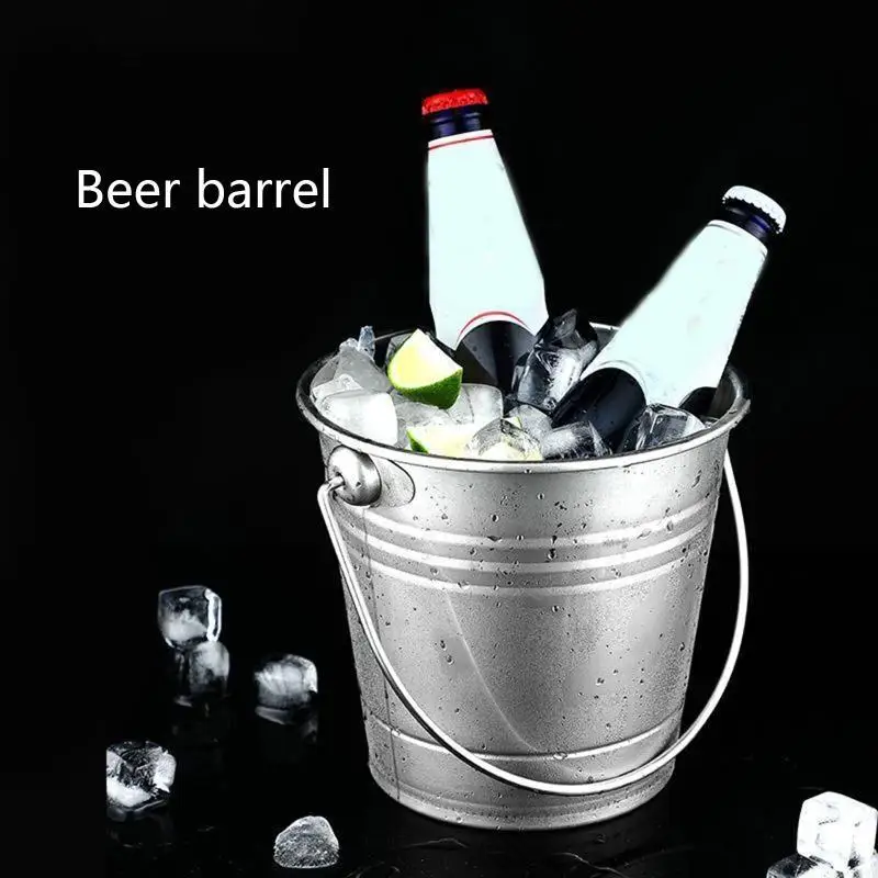 F19B Ice Bucket with Comfortable Handles Drink Chiller for Parties Easy to Clean Entertain with Ease Easy to Use and Clean
