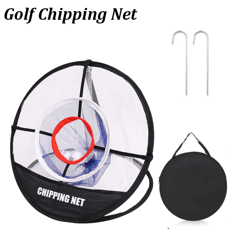 Pop-up golfoefenchipsnet met golfslaanmat Trainingsdoel Draagbaar opvouwbaar net voor nauwkeurigheid en swingoefeningen