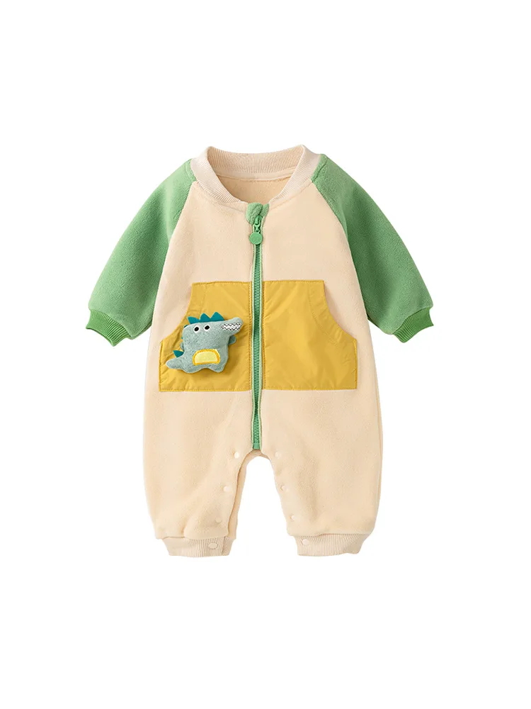 Vlinder Baby Clothes Baby Rompers With Cute Dragon Long Sleeve Jumpsuits Spring Autumn Climbing suit Infant Clothes 6M~24M