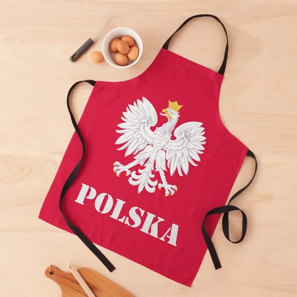 Poland Polish Flag - Polish Eagle Apron Kitchen Kawaii Accessories for women halloween Men'ss christmas decoration Apron