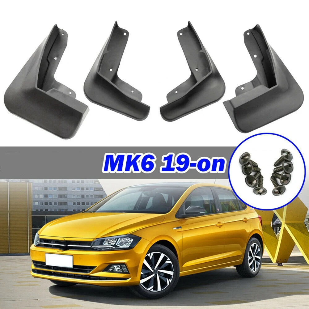 Molded Mud Flaps Splash Dirty Guards Mudguards for Polo 6 MK6 2019 2020