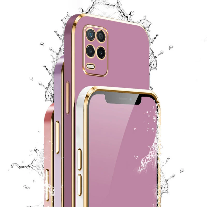 For Realme 8 5G Case Realme 8 Pro Luxury Square Plating Phone Case Realme 8i Realme 8s 5G ShockProof Soft TPU Back Cover Fundas