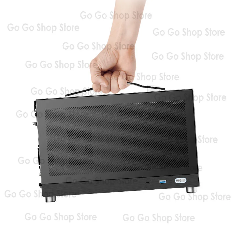 

S300 black chassis, portable ITX handheld TYPECmini desktop computer main box ultra mini