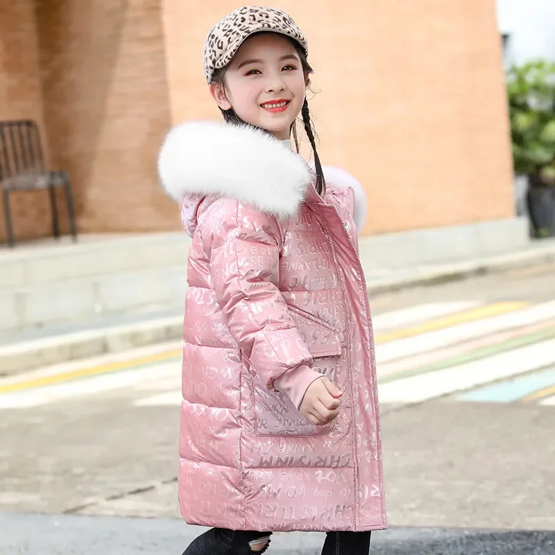 Teen Girls Fashion Winter Jackets Warm Down Coat Wind and snow protection Children's Outerwear TZ439