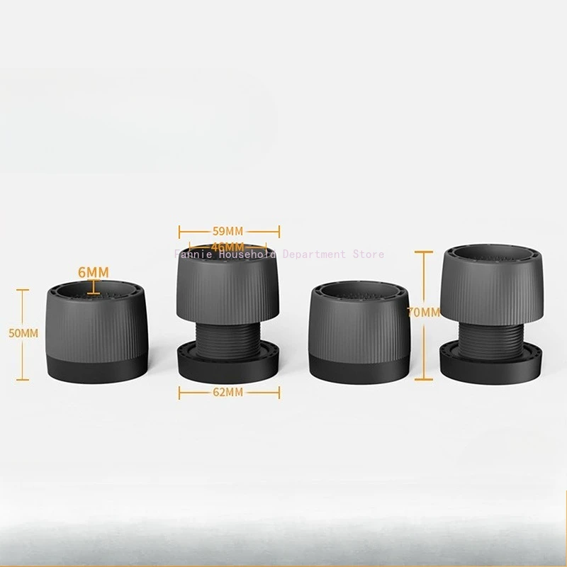 4pcs/set Furniture Hardware Non-Slip Shockproof Cushion Height Increasing Pads Protect Floor Soft Adjustable Furniture Pads