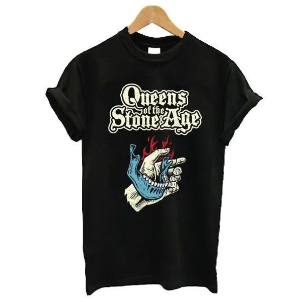 Queen Of The Stone Age Band Style Men Black Unisex T-shirt Size S-234XL IN336