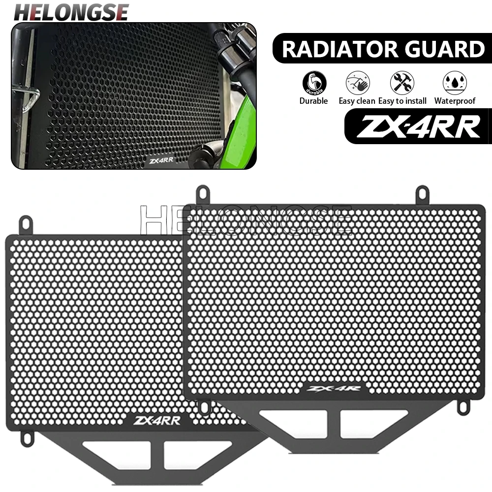 

For Kawasaki Ninja ZX-4RR ZX-4R SE ZX4 R/RR 2023 2024 ZX4R Motorcycle Radiator Guard Grille Protector Cover Grill Accessories