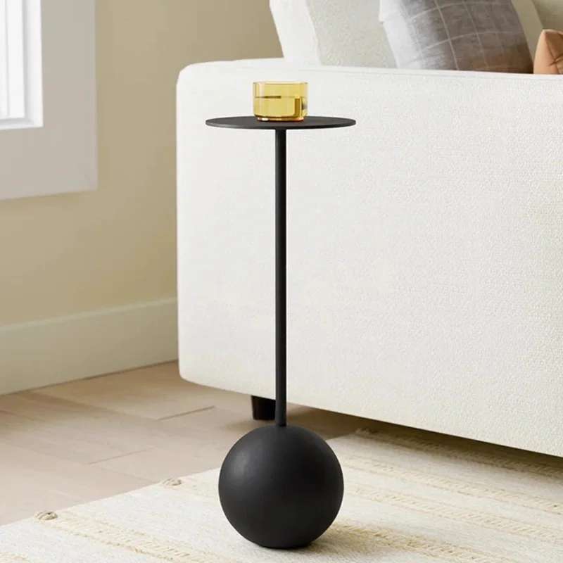 

Modern Metal Side Table Round Minimalist Decoration Simple Cheap Side Table Standing Service Kaffee Tische Living Room Furnitur