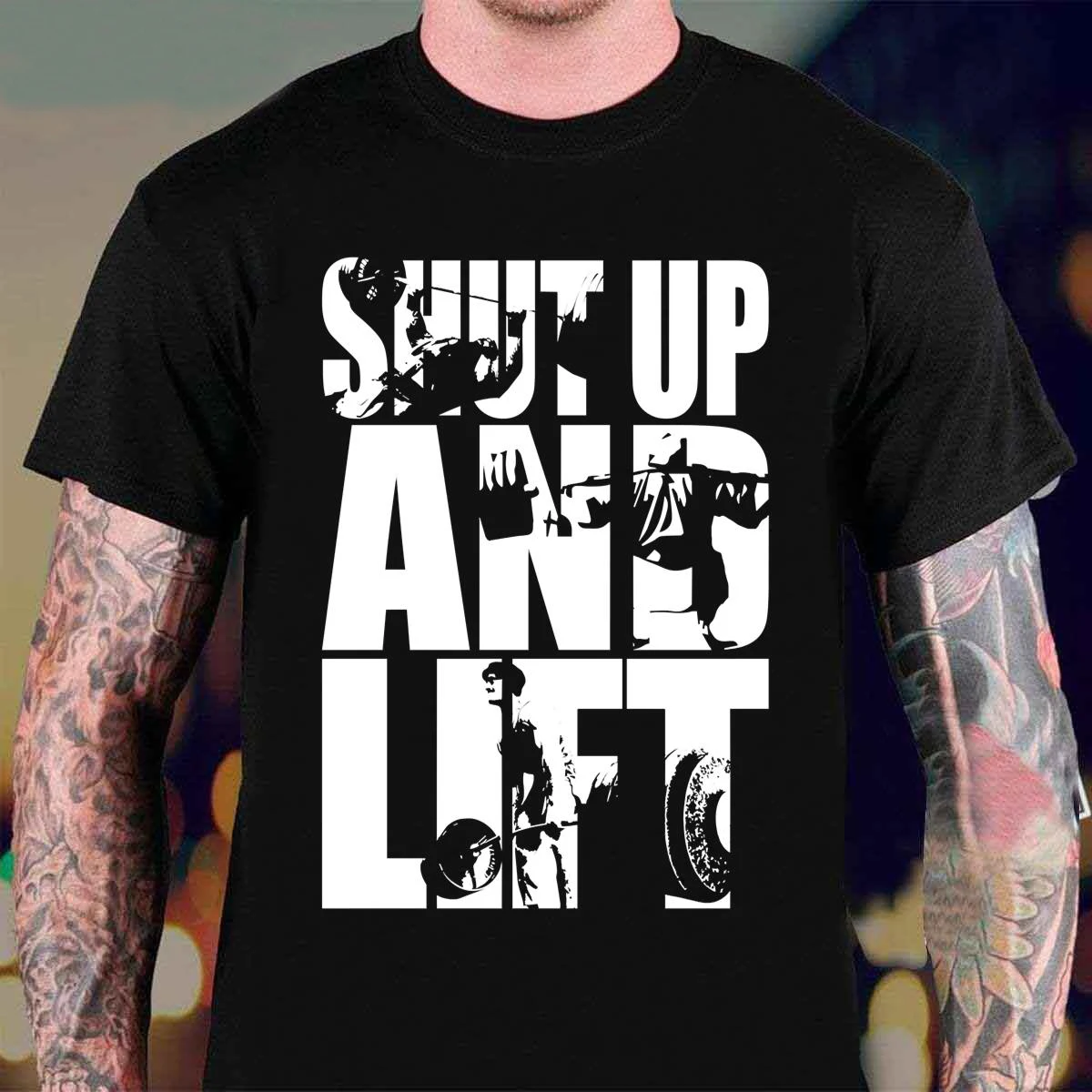 Shut Up and Lift Squat Bench Deadlift Iconic T-Shirt 100% Cotton O-Neck Short Sleeve Summer Casual Mens T-shirt Streetwear
