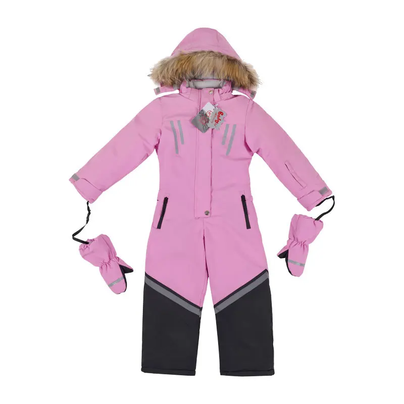 New children's jumpsuit windproof waterproof outdoor ski suit suitable for 4-8 years old girls wear climbing clothes