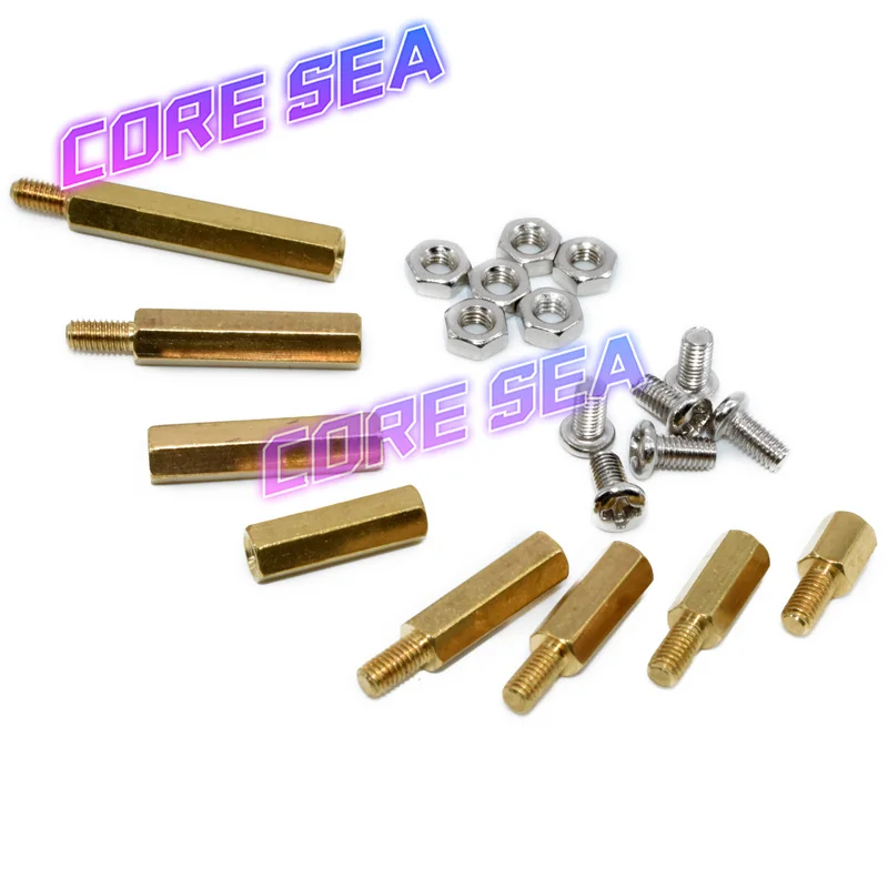 Copper pillar m3 hexagonal copper pillar chassis screw single way nut pillar circuit board main board support pillar isolation p