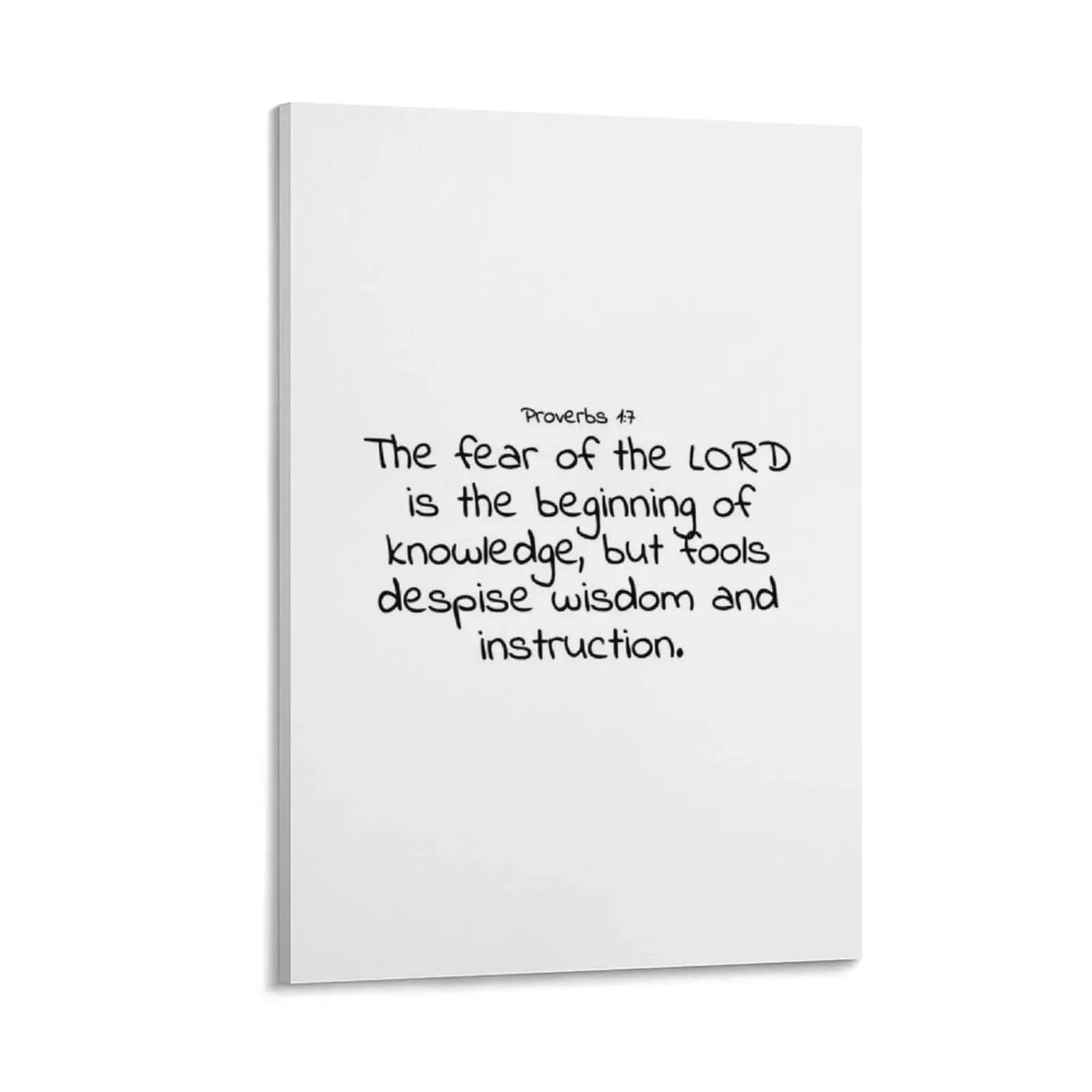 

Bible verse: Proverbs 1:7 Canvas Painting interior paintings posters home decor