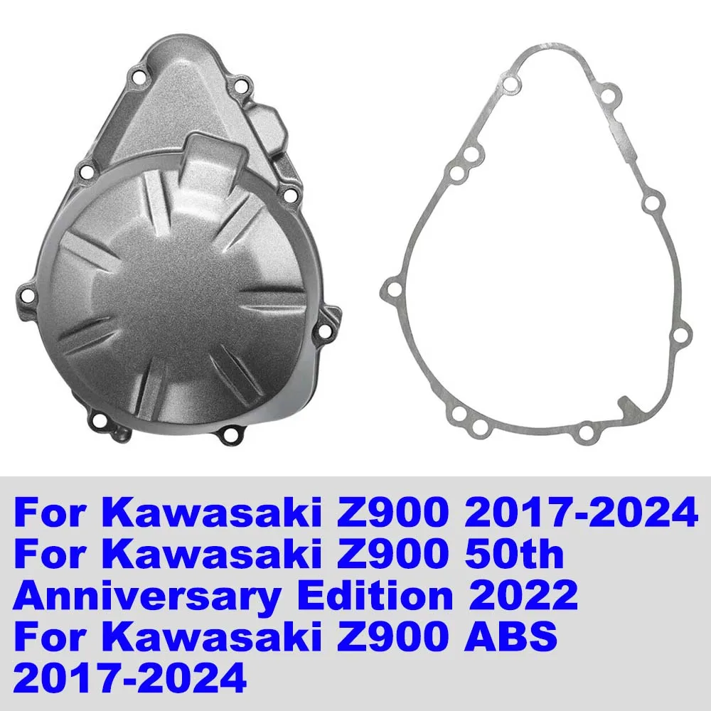 

Motorcycle Left Crankcase Stator Engine Lid For Kawasaki Z 900 Z-900 ABS 2024 2023-2017 Magnetic motor protection edge cover