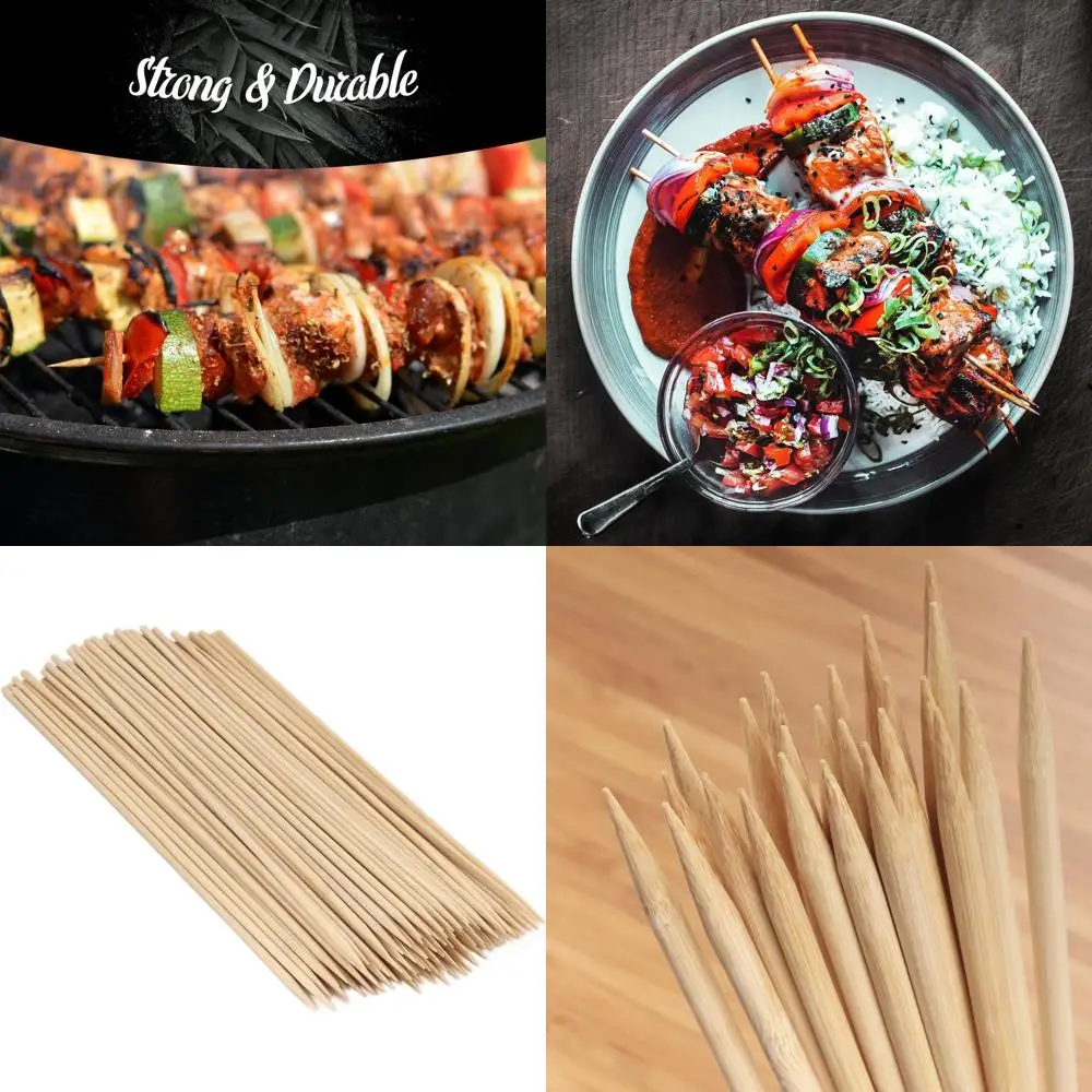 

12 Premium Bamboo Skewers - 1,000 Pack for Food Grilling and Serving