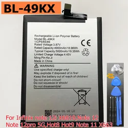 Original Battery For Infinix note 12i X6819,Note 12pro 5G,Hot 8 9 Hot8 Hot9 Note 11 X663 NOTE 12 BL-49KX Mobile Phone Batteries