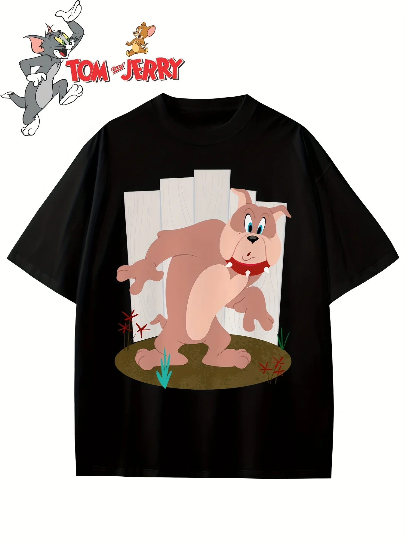 

Tom and Jerry Graphic Printing Summer Autumn Winter Cotton Men's and Women's T-shirts Short Sleeves Luxury Outdoor Sports Brand