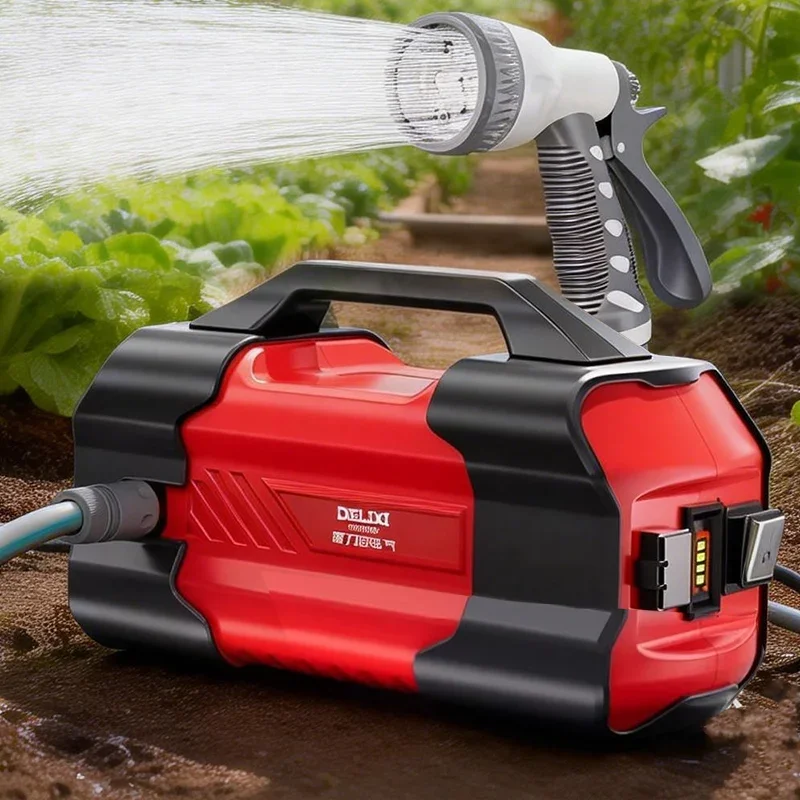 

Беспроводной перезаряжаемый электрический насос 12 В для орошения огородов, сельского хозяйства и наружного применения, система автоматического полива