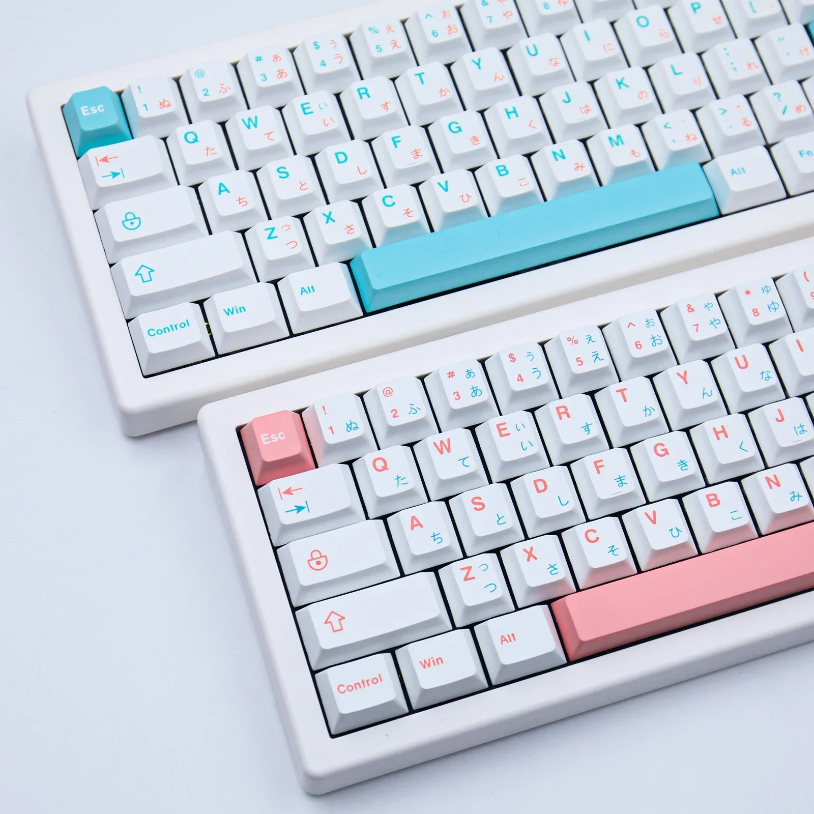 Ice Berry Pink Sky Blue Fresh Mechanical Keyboard Keycaps PBT Original 68/84/75/96/98/100 Keycaps