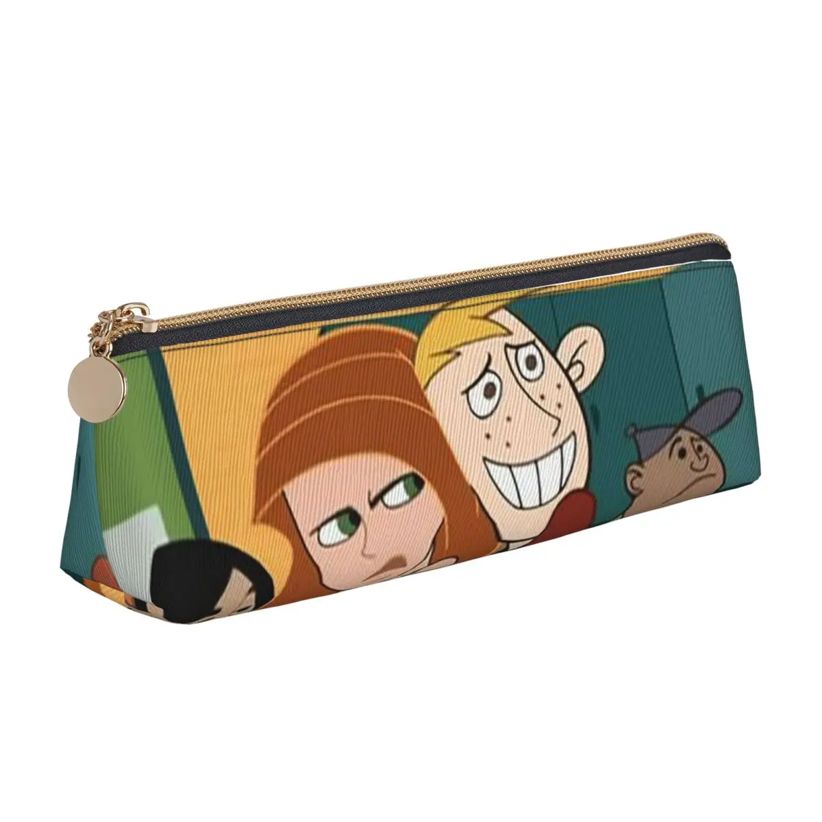 

Kim Possible Anime Pencil Case Pen Holder Storage Stationery Supplies Large Capacity Pen Box Pencil Bag for Boy Girl School