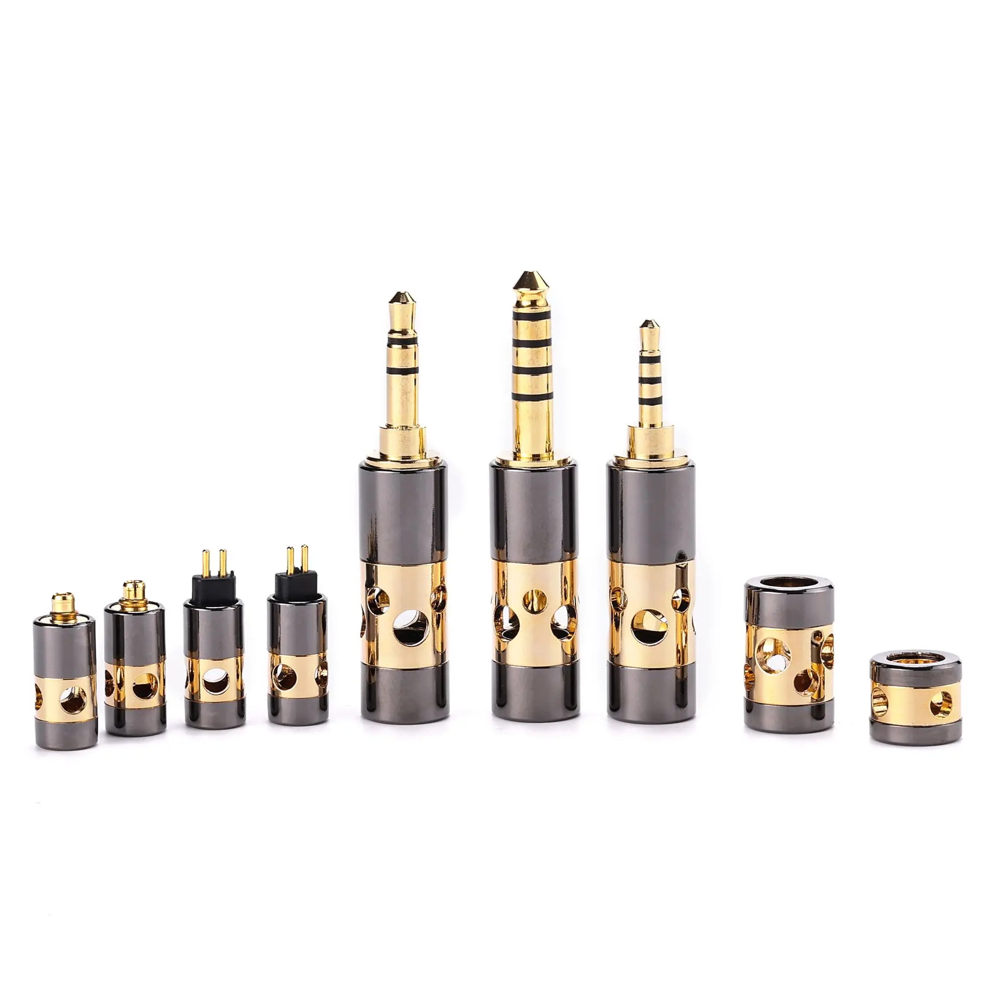 A set of headphone accessories High-purity copper 2.5mm 3.5mm 4.4mm + splitter + take-up + mmcx 0.78 ie900 DIY plug HiFi