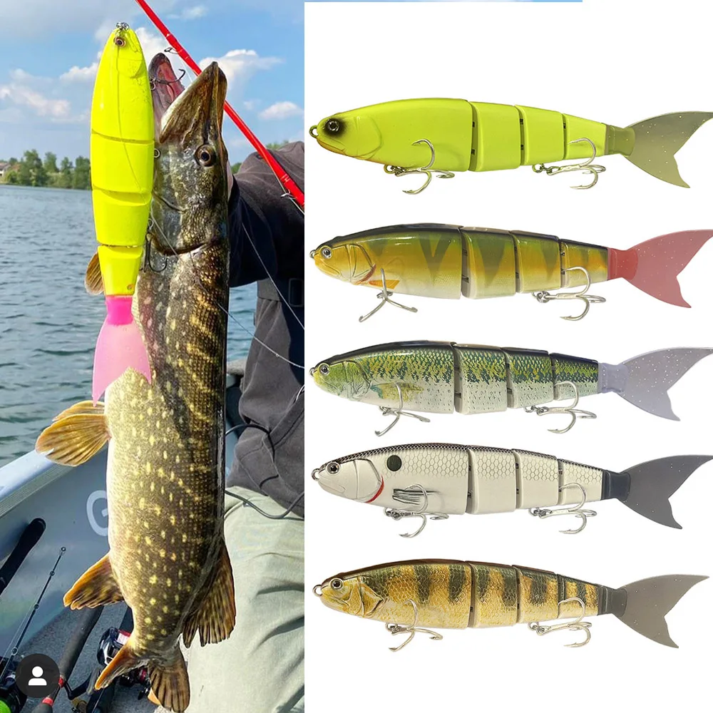 

23cm 105g Shad Swimbait Lure Jointed Claw Floating Giant Bait For Big Bass Catfish Musky Walleye Balam Glide Bait Hard Pike Lure