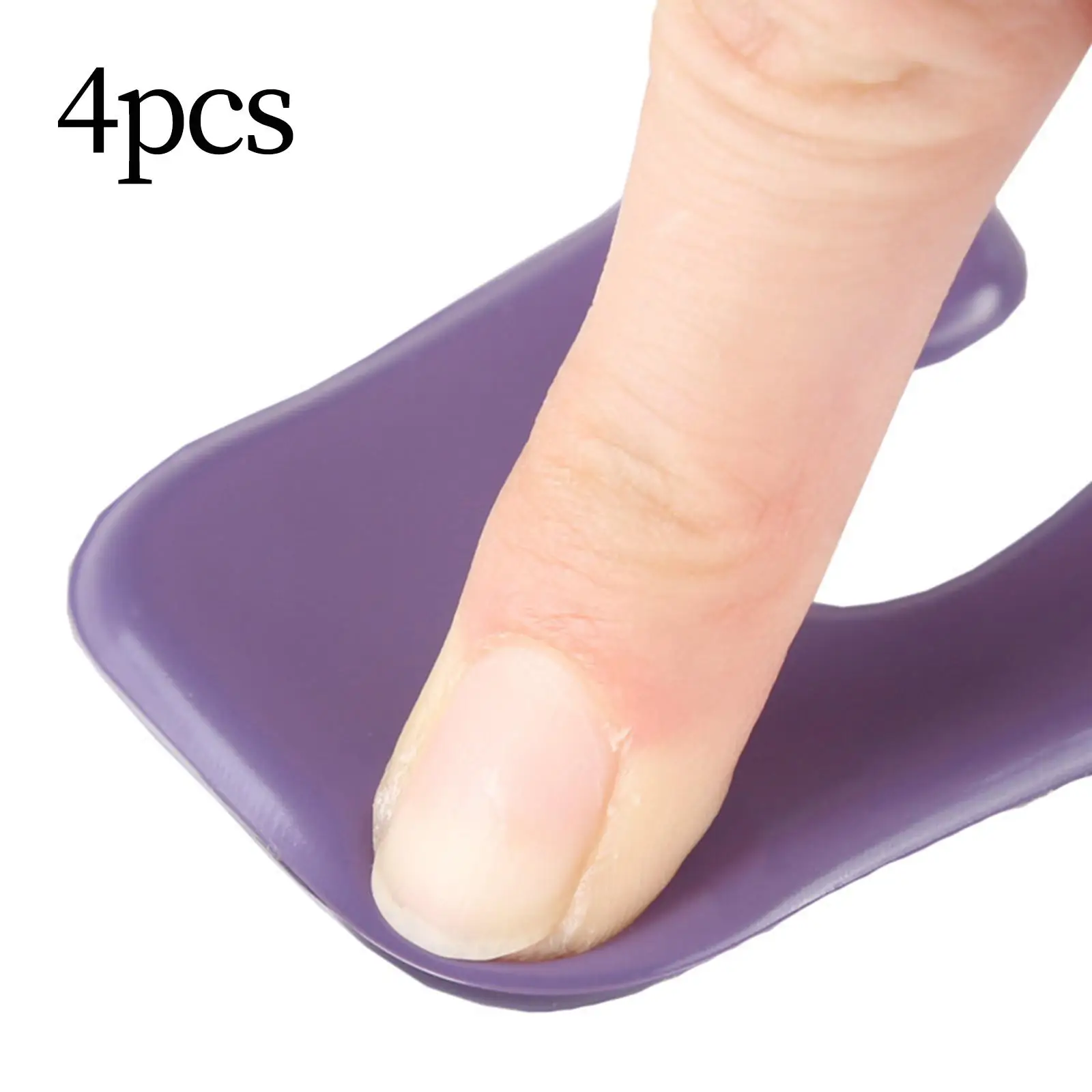 U 모양 굳은살 패드 발 쿠션, 재사용 가능 발 패드, 방수 젤, 4 개