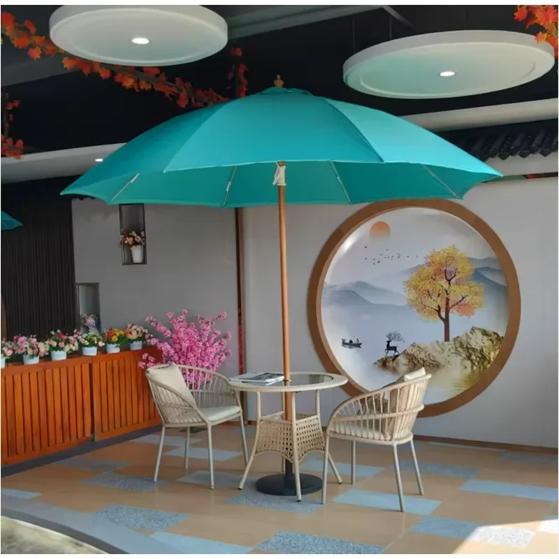 Factory Sales Outdoor Waterproof Market Umbrella for Garden Table Set Patio Umbrella Center Pole Parasols
