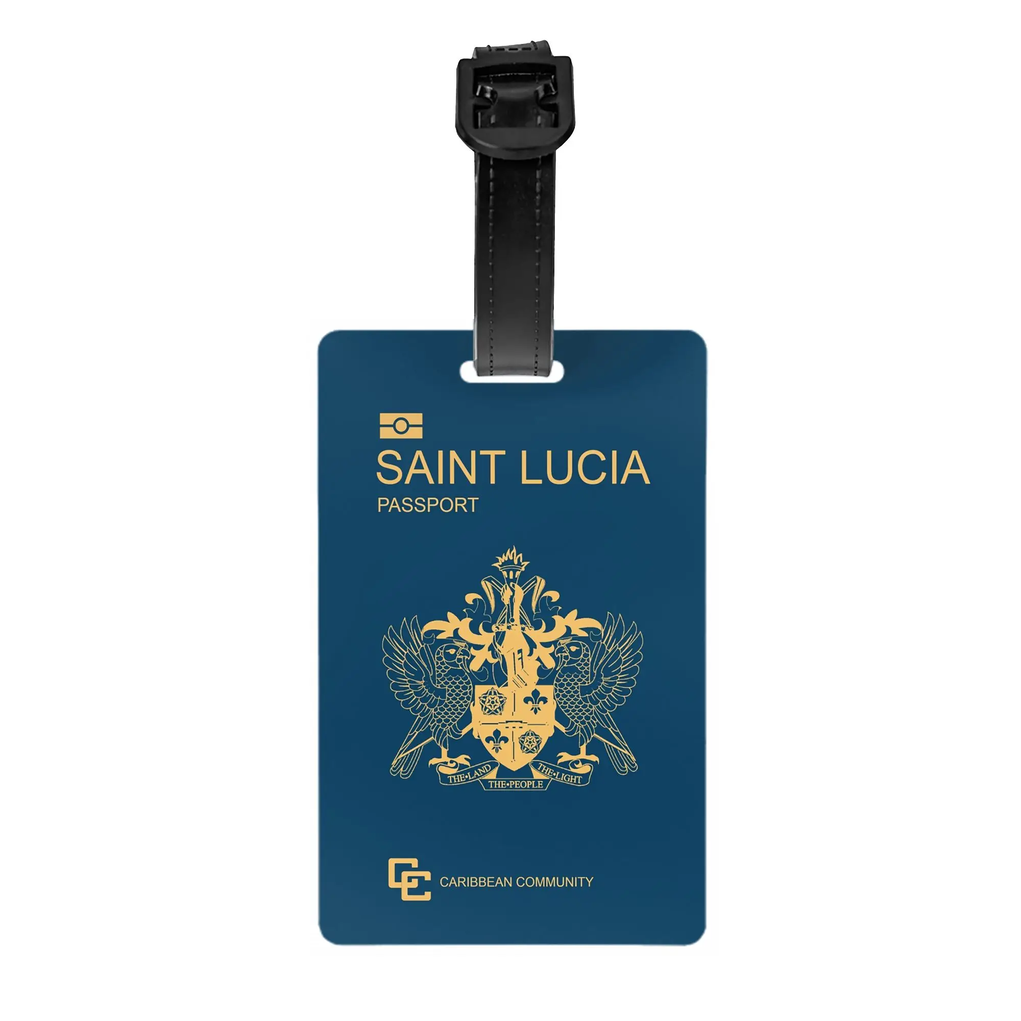 Saint Lucia passport Luggage Tags Custom  Baggage Tags Privacy Cover Name ID Card