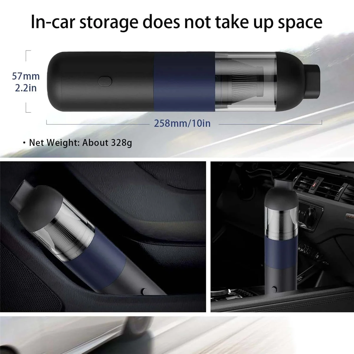 Car Vacuum Cleaner 3000pa,Handheld Vacuum Cordless 120W High Power Portable Small Mini Rechargeable Hand Vacuum Cleaner