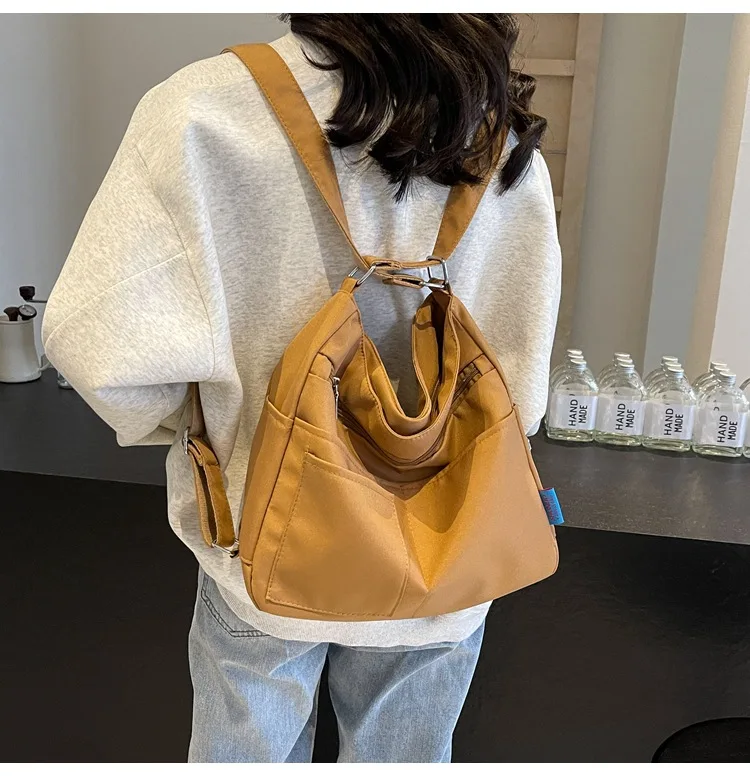 Casual Nylon Large Capacity Ladies Crossbody Bags 2024 Shoulder Bags for Women Zipper Simple commuting handbag Bolso Mujer сумка