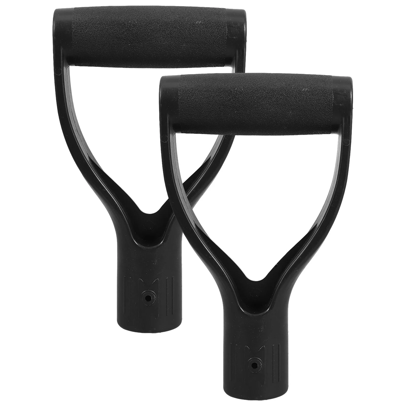 

2 Pcs Standing Auxiliary Handle Practical Assist Help Seniors Part Floor Lifting Replacement Black Plastic Attachment Travel