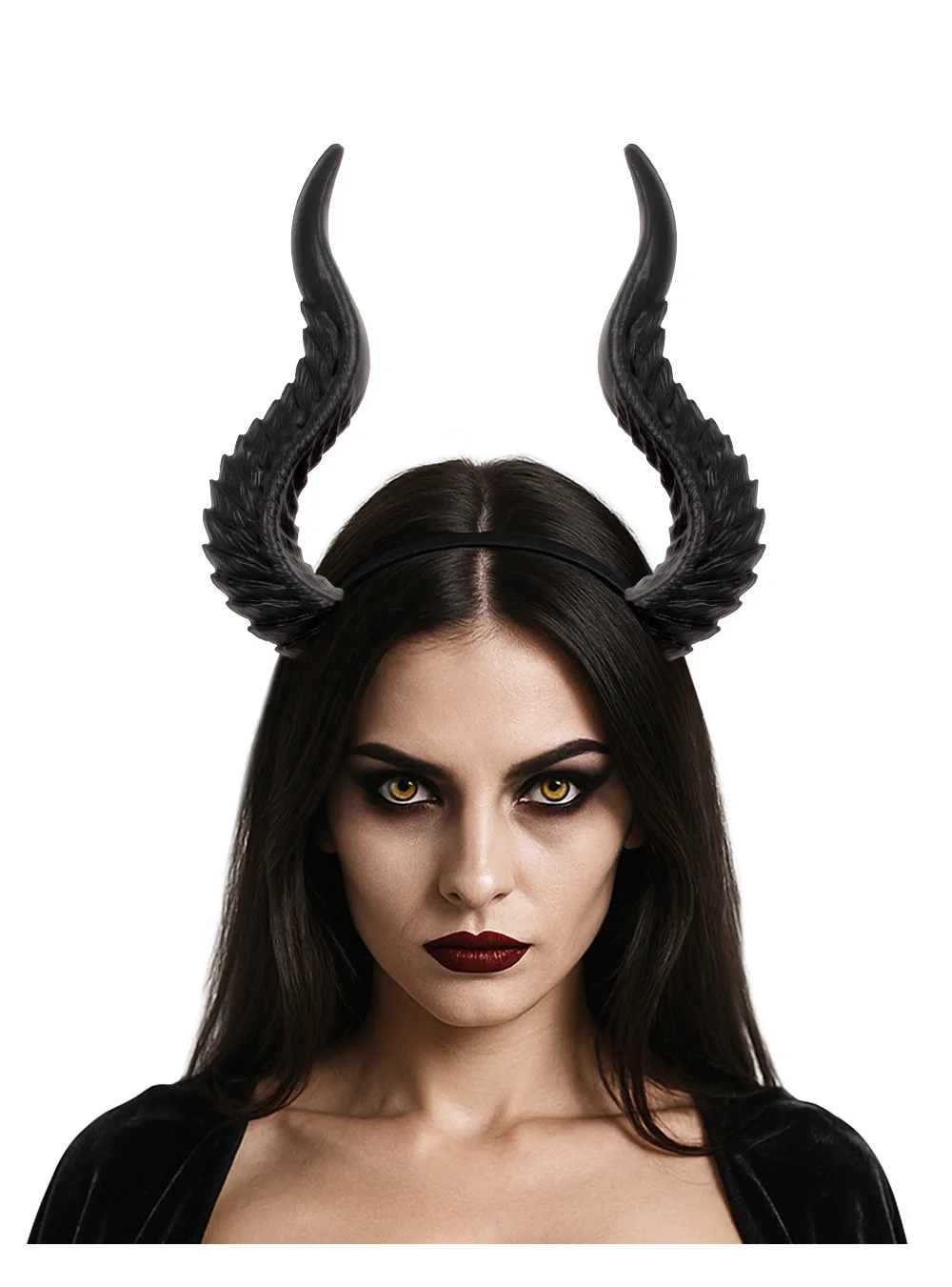 2025Halloween Cosplay Teufelshorn Haarreifen DIY Montage COS Haarschmuck Requisiten Dämon Ochse Verformbares Horn – Detail 15