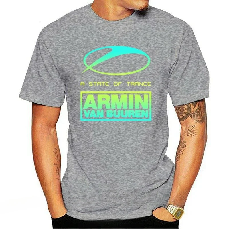 New Arrival fashion heavyweight Hot Sale vintage Summer New Fashion A State of Trance Armin Van Buuren Graphic Men's T-Shirt