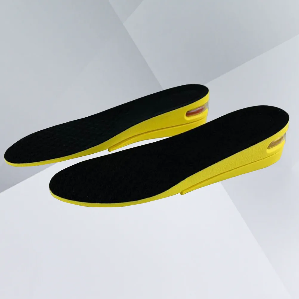 1Pair Premium Invisible Height Increase Inserts PU Breathable Odorless Heel Lift Insoles for All Shoes Sneakers Boots Confidence