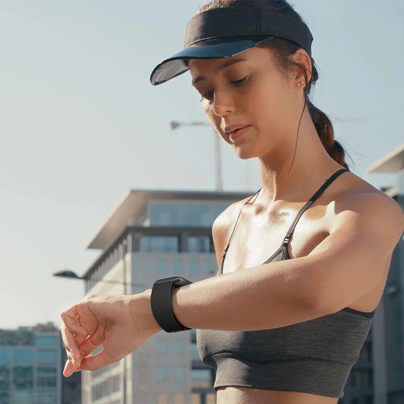 Ремешки для часов 20 мм 22 мм для Galaxy Watch 7/FE/6/5/pro/4/Classic плетеный браслет с соло-петлей correa Huawei watch GT 2 3 pro 4 Band