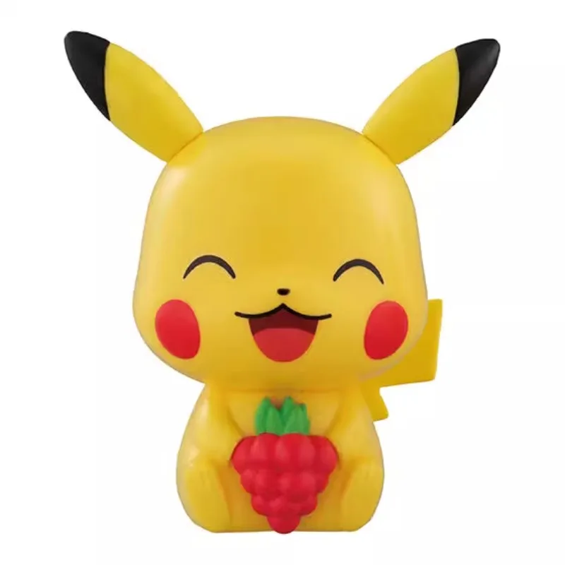 Bandai Genuine Pokemon Gashapon Toys Anime Figures Pikachu Turtwig Piplup Chimchar Model Decoration Dolls Children's Gifts