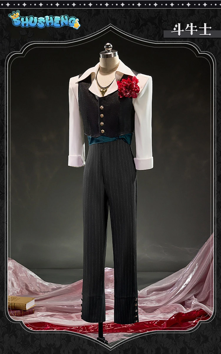 

Identity V Hernando Romero Bullfighter Cosplay Costume Halloween Carnival Party Role Play Outfit Men Game Suit Handsome Uniform