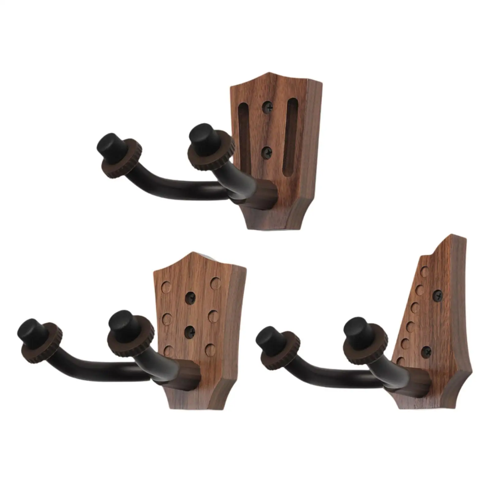 Guitar Wall Mount Hanger Wooden Base Wood Guitar Bracket Men Boy Gift Bass