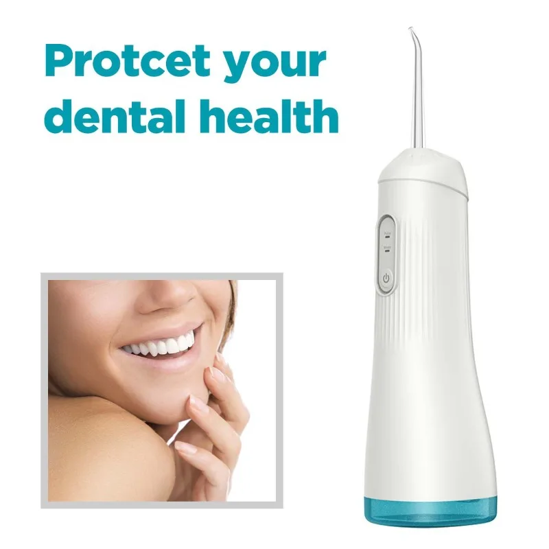Intelligent Electric Tooth Flusher Removing Oral Odor IPX7 Waterproof Tooth Beauty Instrument Portable Tooth Scrubber 230ml