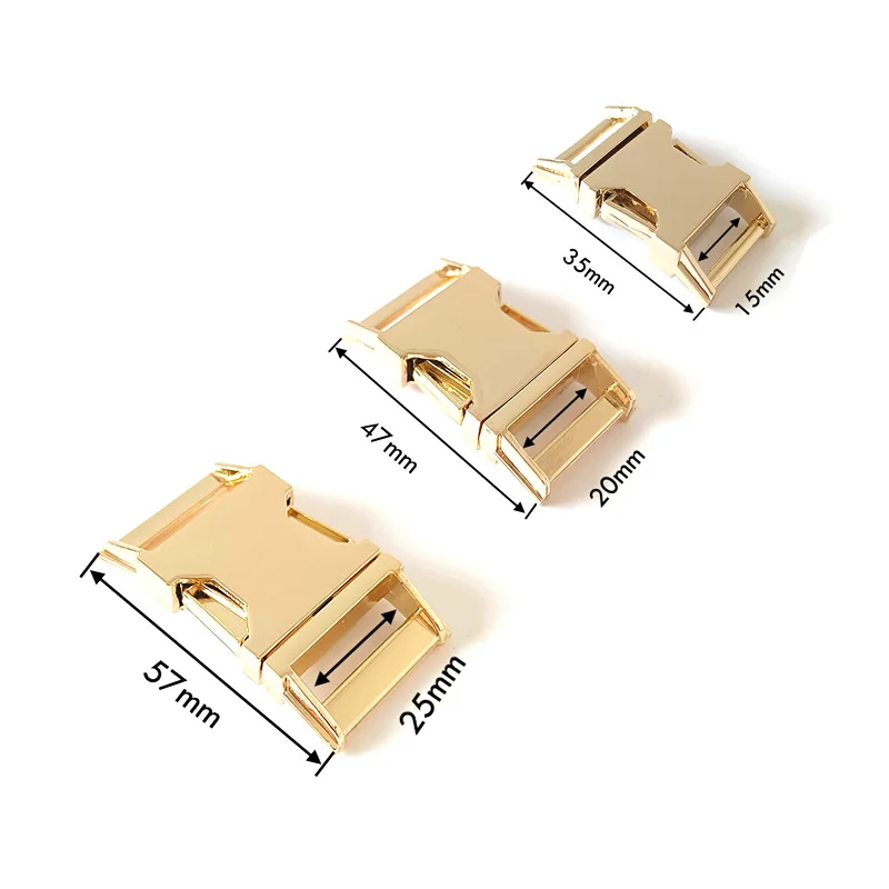 

20pcs/pack Plated Metal Buckle Straps Belt Clasp For Pet Dog Collar Necklace Bracelet Paracord Sewing Accessory Zinc Alloy