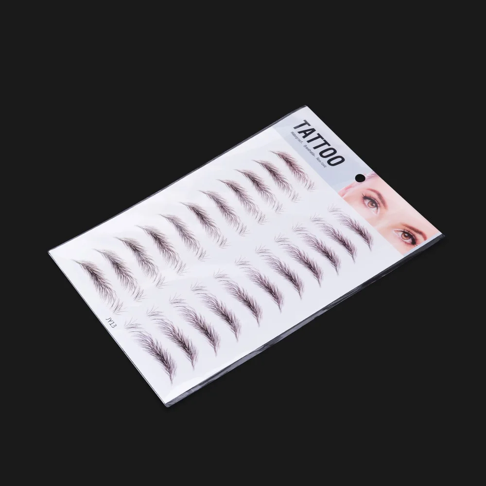 Hot Selling 6D Eyebrows Sticker 4D Hair Like Eyebrow Makeup Waterproof Easy To Wear Lasting Natural Eyebrow Tattoo Stickers