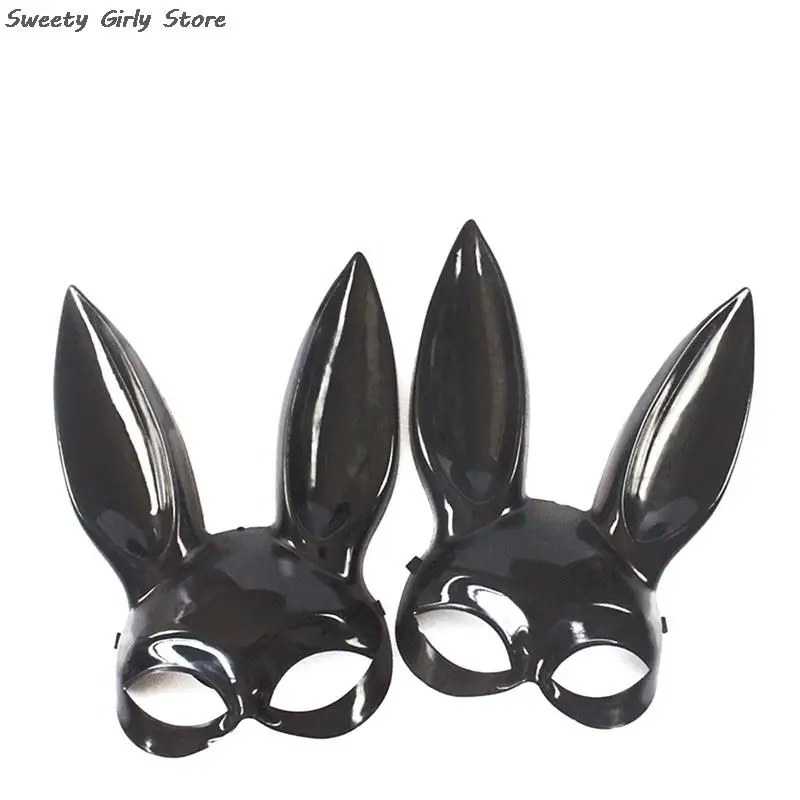 Black Color Rabbit Masquerade Women Party Cosplay Costume Role Play Prop Sexy Fashion Mask Eyewear Carnival Bunny Masks 2023