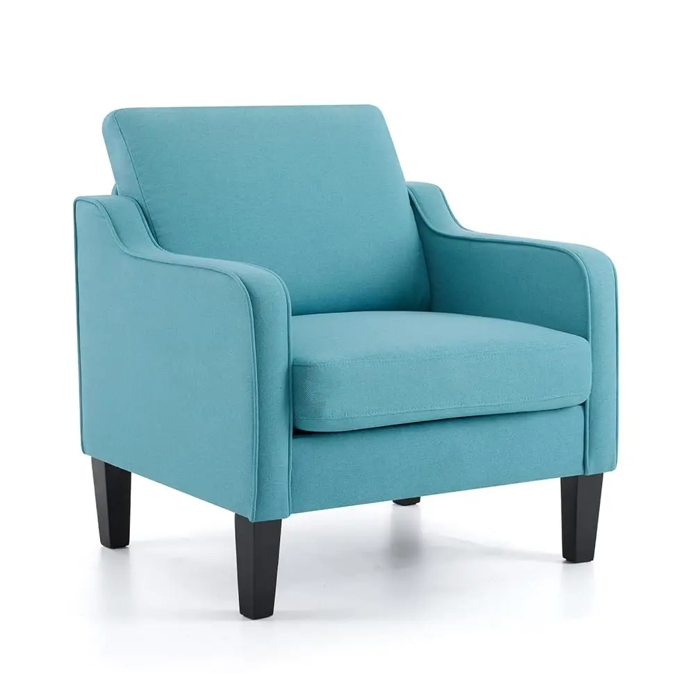 

Accent Chairs For Living Room Mid Modern Chair Sofa Chair Upholstered Arm Chair With Scooped A For Bedroom, Apartment, Office,