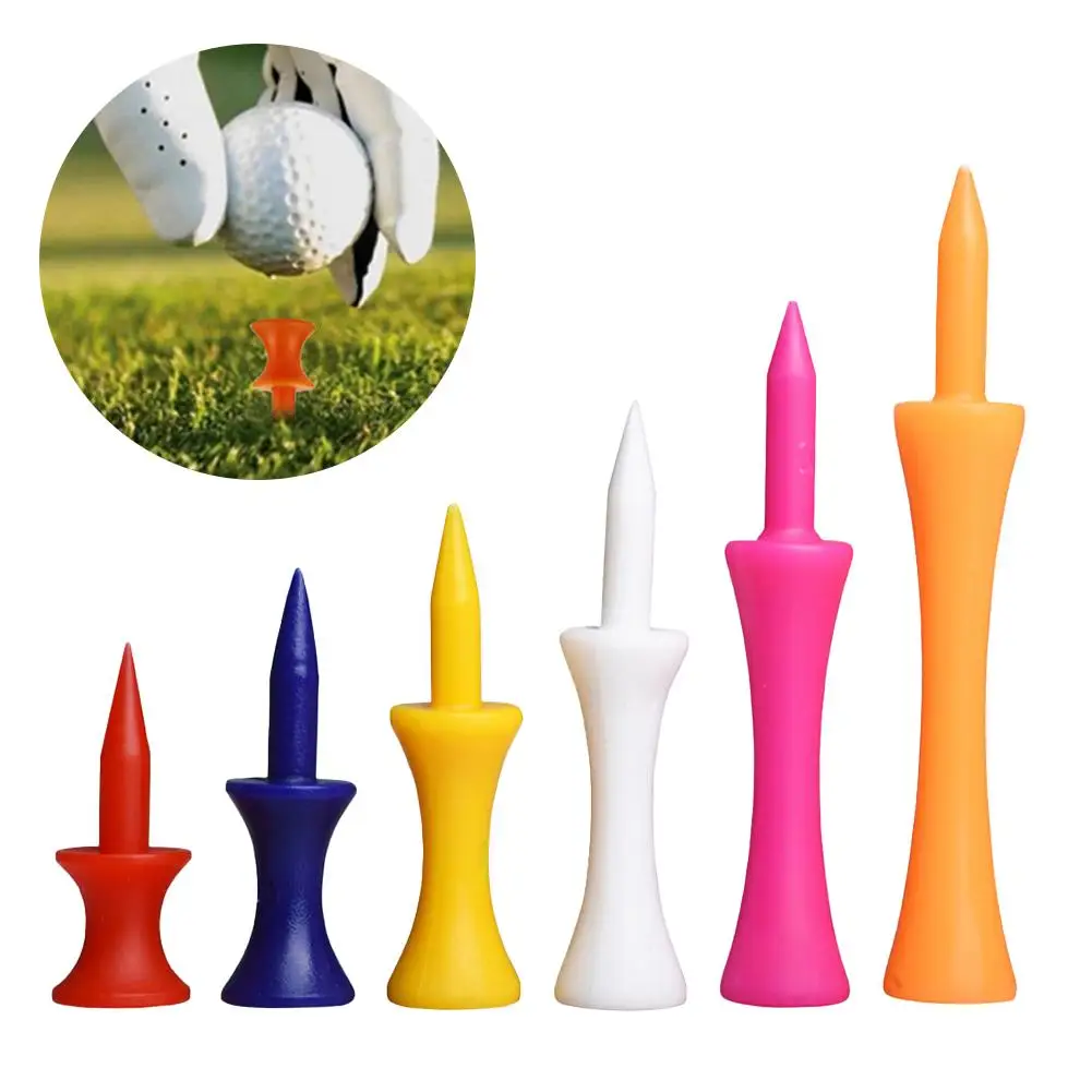 20pcs Colorful Plastic Golf Tee Step Down Graduated Castle Tee Height Control For Golf Accessories A6j8